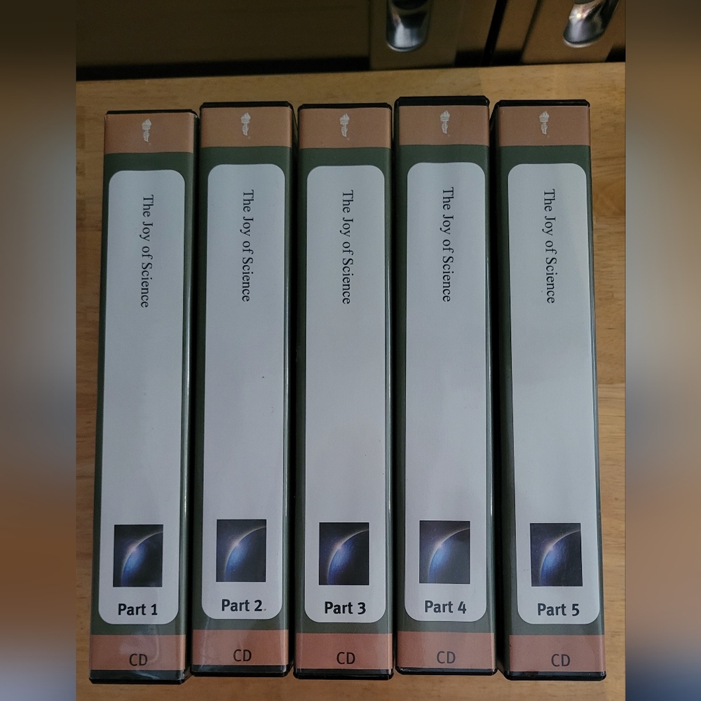The Joy of Science Parts 1-5 CDs with course guidebooks The Great Courses